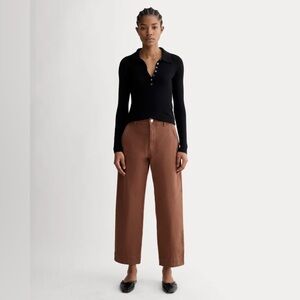 Everlane The Utility Straight Leg Pant 8 Rosewood